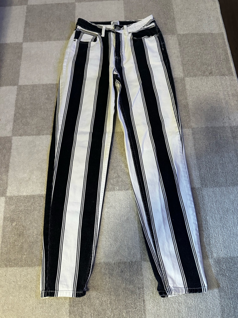 BDG Striped Mom Jeans